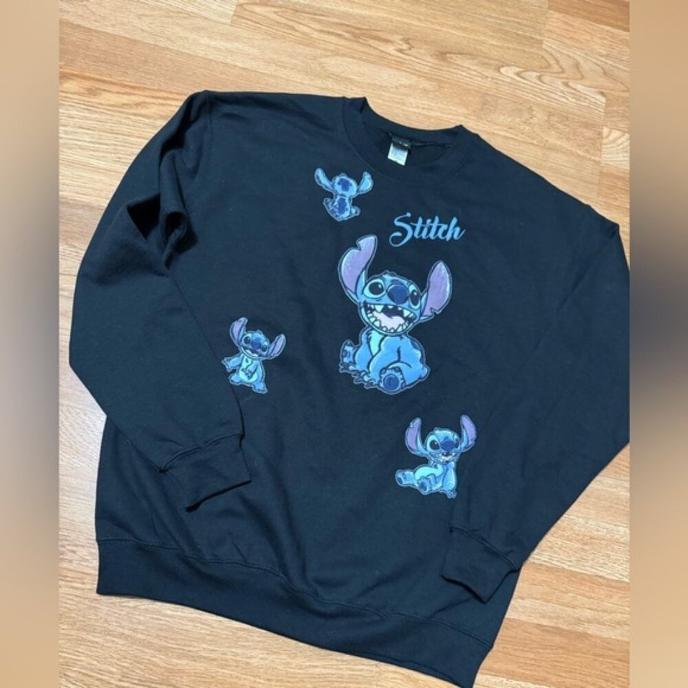 Disney Women's Lilo & Stitch Sweatshirt Black Medium